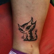 Kedi dövmesi - Cat Tattoo