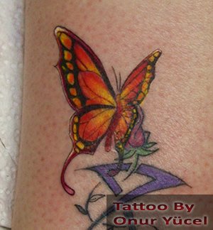 kelebek dövmesi
