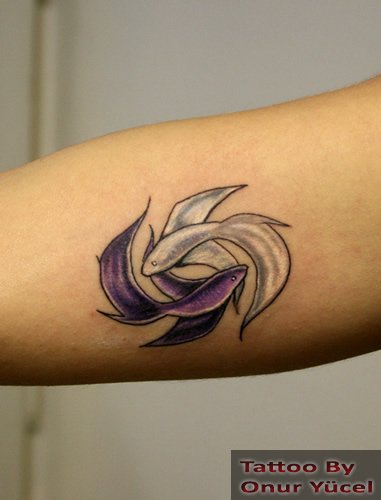 ying yang betalar dövmesi