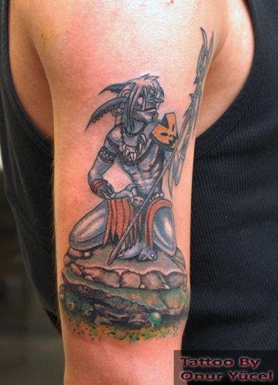 wow troll shaman dövmesi