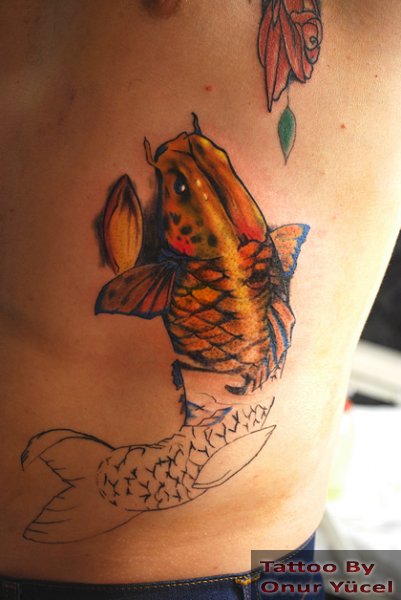 koi dövmesi ilk seans