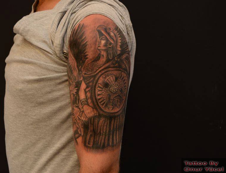 inka savaşcı dövmesi 2ci seans iyileşmiş hali yuzde 90