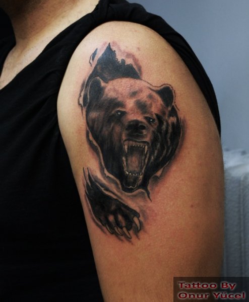 Ayı Dövmesi modelleri desenleri