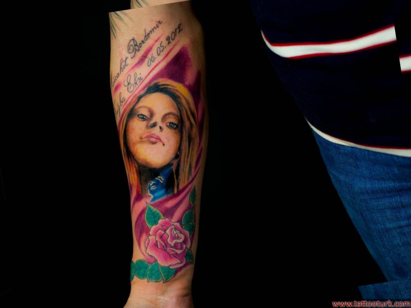portre dövme aşk dövme
