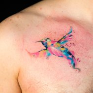 sulu boya kuş dövmeleri water color bird tattoos
