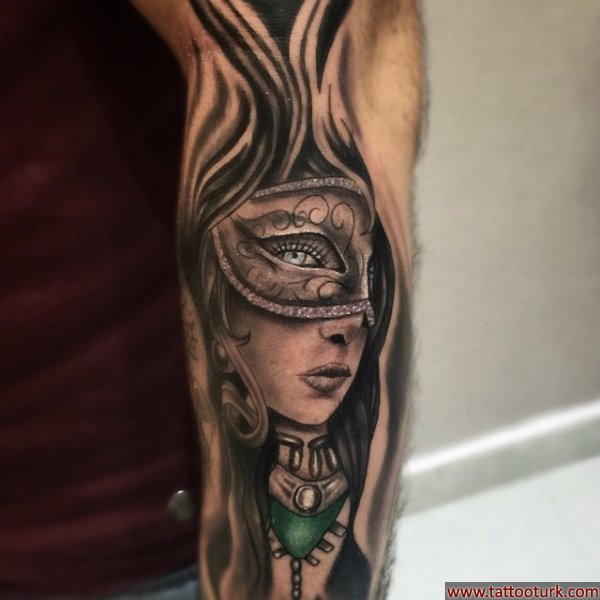 mask dövmesi mask tattoo