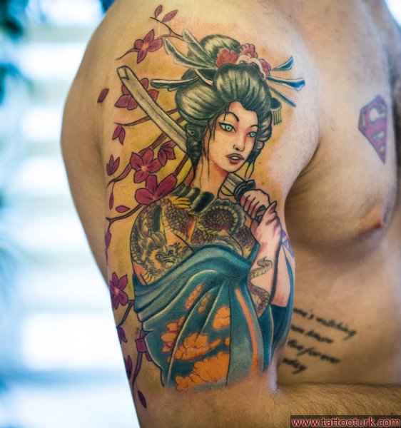 geyşa japan dövmesi dövme dövmeleri tattoo japon samuray samurai