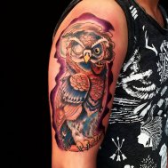 baykuş dövme owl tattoo ankara onur yücel