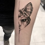kedi minimal çizgisel cat line work dövme tattoo