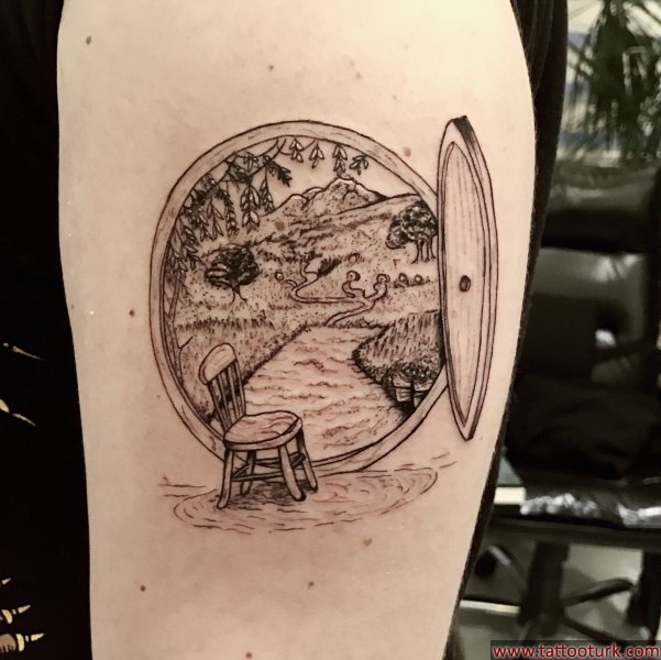 hobbit lord of the rings dövmesi