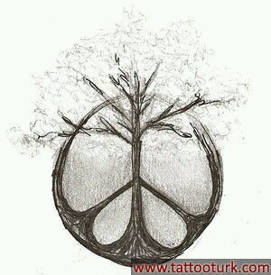 barış ve ağaç dövme modelleri dövme desenleri