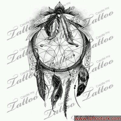 kızlderili dream catcher dövme modelleri dövme desenleri tattoo desing
