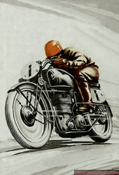 motor motorcu biker dövme modelleri dövme desenleri tattoo desing