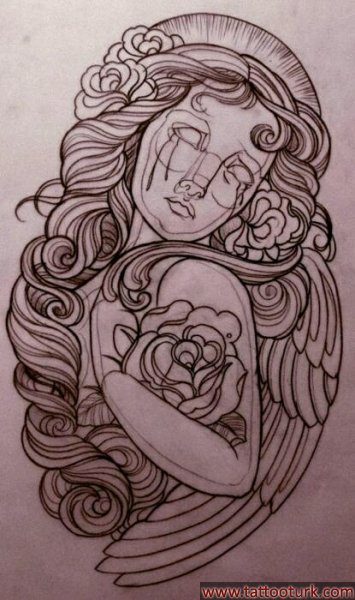 melek dövme modelleri dövme desenleri tattoo desing