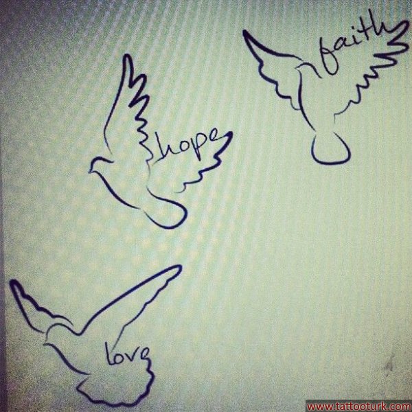 kuş güvercin yazı dövme modelleri dövme desenleri tattoo desing