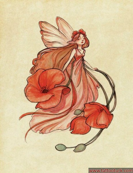 peri şirin dövme modelleri dövme desenleri tattoo desing