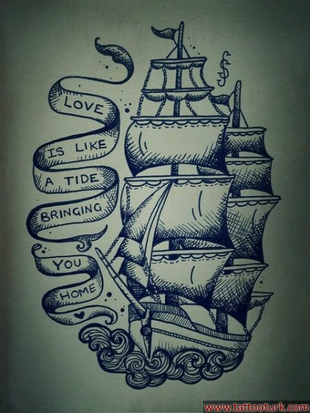 gemi old school dövme modelleri dövme desenleri tattoo desing