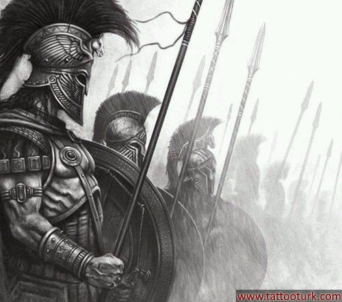 savaşçı sparta dövme modelleri dövme desenleri tattoo desing