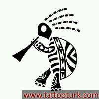 tribal kokopelli dövme modelleri dövme desenleri tattoo desing