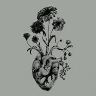 kalp çiçek dövme modelleri dövme desenleri tattoo desing