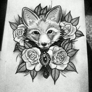 tilki fox dövme modelleri dövme desenleri tattoo desing