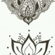 mandala çiçek dot work dövme modelleri dövme desenleri tattoo desing