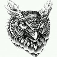 baykuş dövme modelleri dövme desenleri tattoo desing
