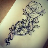 çiçek gül dövme modelleri dövme desenleri tattoo desing