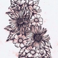 çiçekler bayanlar için dövme modelleri dövme desenleri tattoo desing